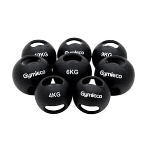 Gymleco Medisin ball med doble grep 10kg, svart