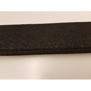 Gulv - Endelist gummirampe 1,5x8x100 cm