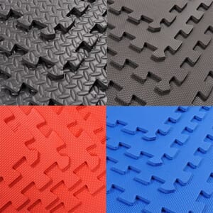 Gulv - EVA Foam Puslematte 100x100x2,0cm, Svart