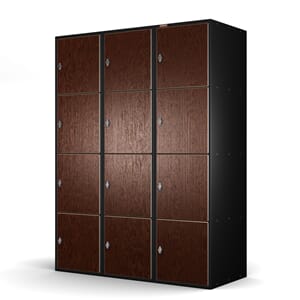 Garderobeskap med 12 dører