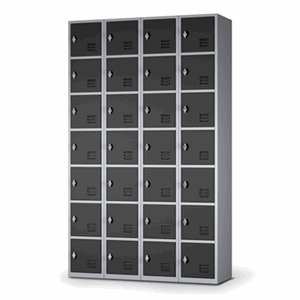 Garderobeskap 28 dører mål: H1810 x B1100 x D350